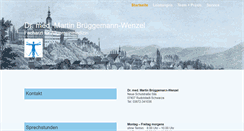 Desktop Screenshot of dr-brueggemann-wenzel.de