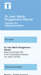 Mobile Screenshot of dr-brueggemann-wenzel.de