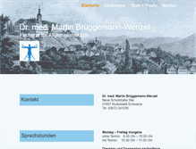 Tablet Screenshot of dr-brueggemann-wenzel.de